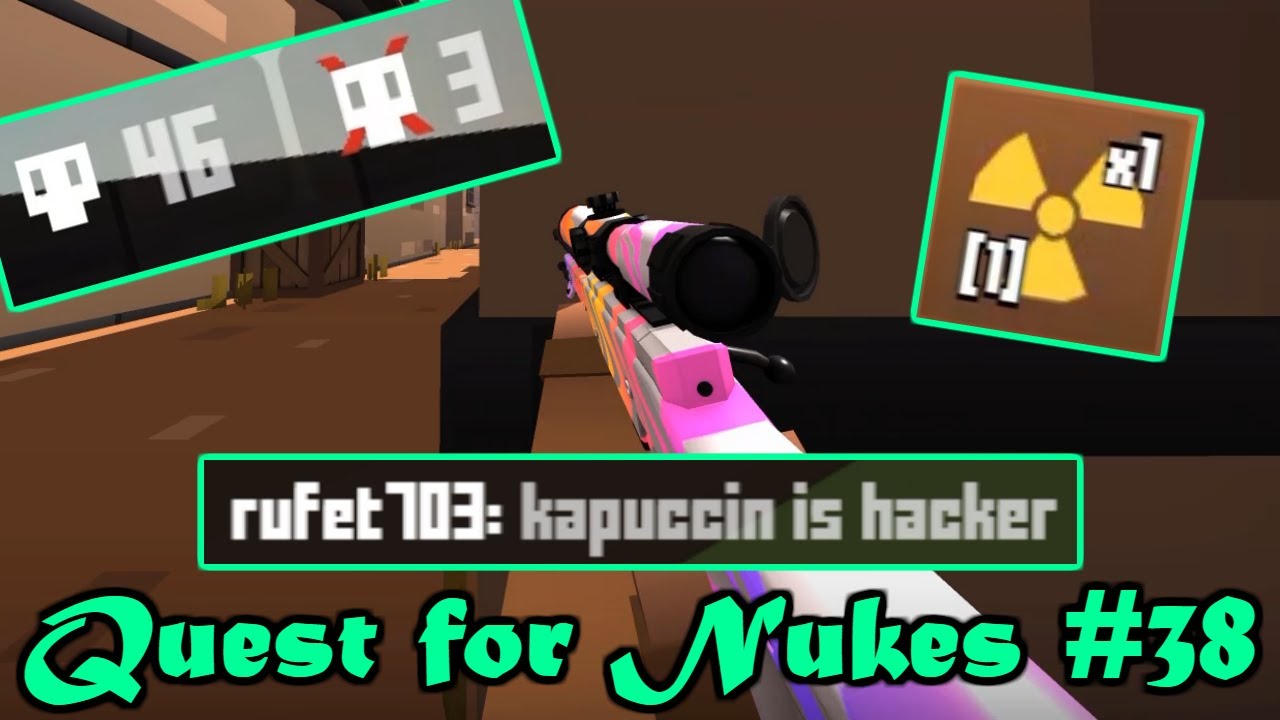 Krunker.io - Quest for Nukes #38! "kapuccin is hacker" (Sniper Gameplay)