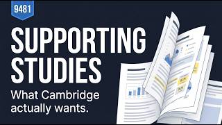 How to Build Your Supporting Studies — Cambridge Digital Media & Design 9481