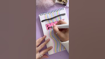 Easy DIY Front Page with Highlighter Pen 🫧 #shorts #frontpage #nhuandao