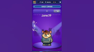 Daily Cipher Hamster Gamedev Heroes/June.19.2025 #subscribers #shorts #hamsterkombat #dailycipher