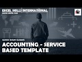 Accounting - Service Based Template - Getting Started