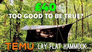The BEST Hammock For Camping? | TEMU Review | Or Just a COPY of the HAVEN XL Lay Flat Hammock Tent?