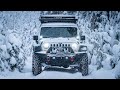 Solo Winter Camping - Desert Snowstorm - Life out of my JEEP