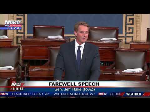 FAREWELL SPEECH: Senator Jeff Flake Says Goodbye On The Senate Floor