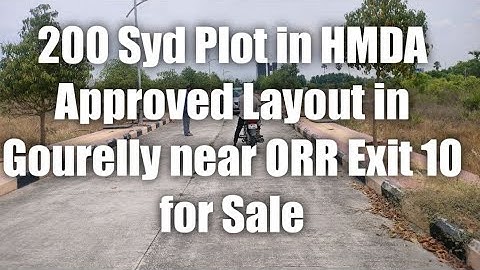 200 Syd Plot in HMDA Approved Layout in Gourelly near Taramatipet Exit 10 Nagole for Sale
