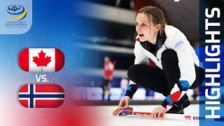 CANADA v NORWAY - Round-robin game Highlights - LGT World Women’s Curling Championship 2023