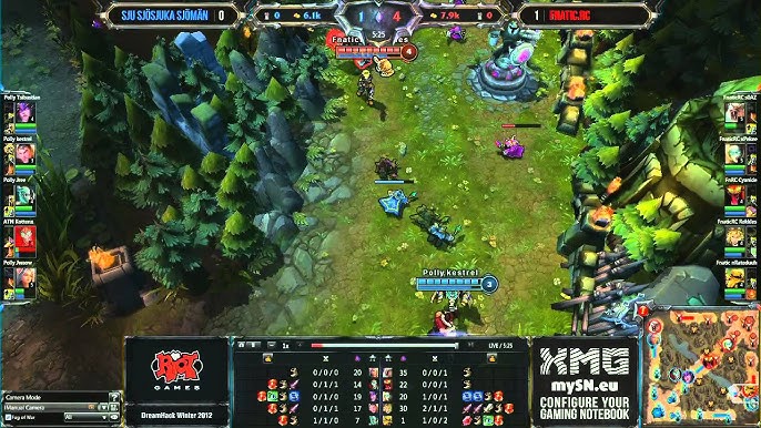 LoL Dreamhack Fnatic.RaidCall vs SSS (Game 1)[Semi-Finals] 