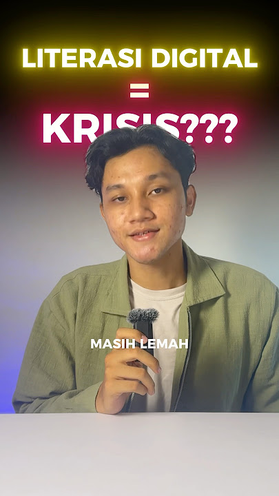 Menurut kalian literasi digital itu penting ga sih? 🤔🧐