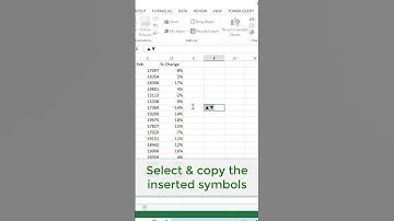 Add trend arrows to your data in excel #exceltips #excelskills