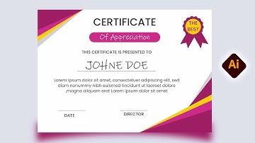 How to Create a Professional Certificate in Adobe Illustrator  Certificate Design Tutorial