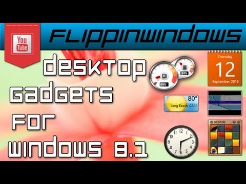 Windows 8.1 | Add Back Desktop Gadgets