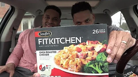 Eating Stouffers Oven Roasted Chicken @hodgetwins