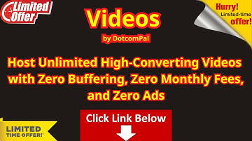 Videos by DotComPal Demo - Review - Best Bonus - Host Unlimited High-Converting Videos