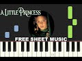 KINDLE MY HEART from &quot;A little princess&quot;, 1995, Piano Tutorial with free Sheet Music (pdf)