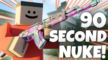 1 min 30 second NUKE on Citadel - Krunker Fast AK Nuke Gameplay