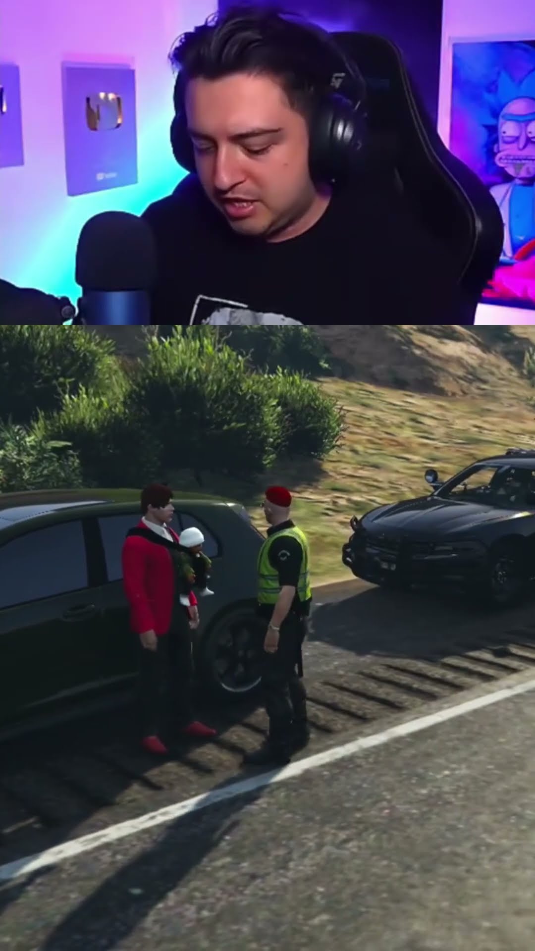 POLICIA PREPOTENTE EN GTA V ? #shorts