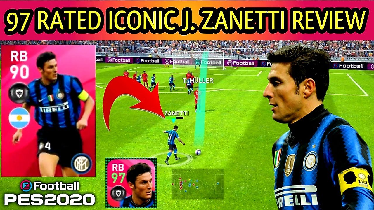 ICONIC J. ZANETTI REVIEW PES 2020 | PES 2020 MOBILE | PES  