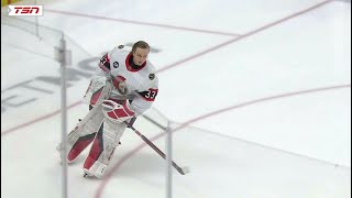Mads Søgaard (#33) 1st NHL Game Highlights