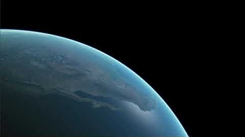 Earth level-of-detail rendering combined with atmospheric scattering shader