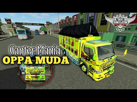 BUS SIMULATOR MOD TRUCK CANTER  BUSSID  OPPA  MUDA  TERBARU 