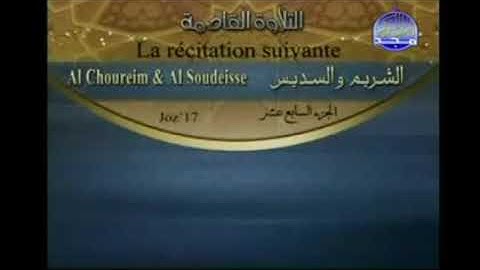 العمدة وحبه للقرآن الكريم الجزء السابع عشر الشيخان عبد الرحمن السديس و سعود الشريم