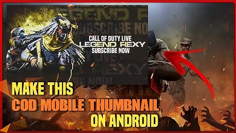 How To Make Cool & Amazing Thumbnail For Your CODM Content | Toxical GFX