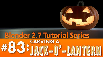 Blender 2.7 Tutorial #83: Carving a Jack-o