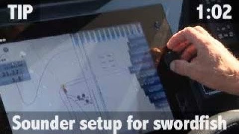 HOW TO SET YOUR SOUNDER FOR SWORDFISH