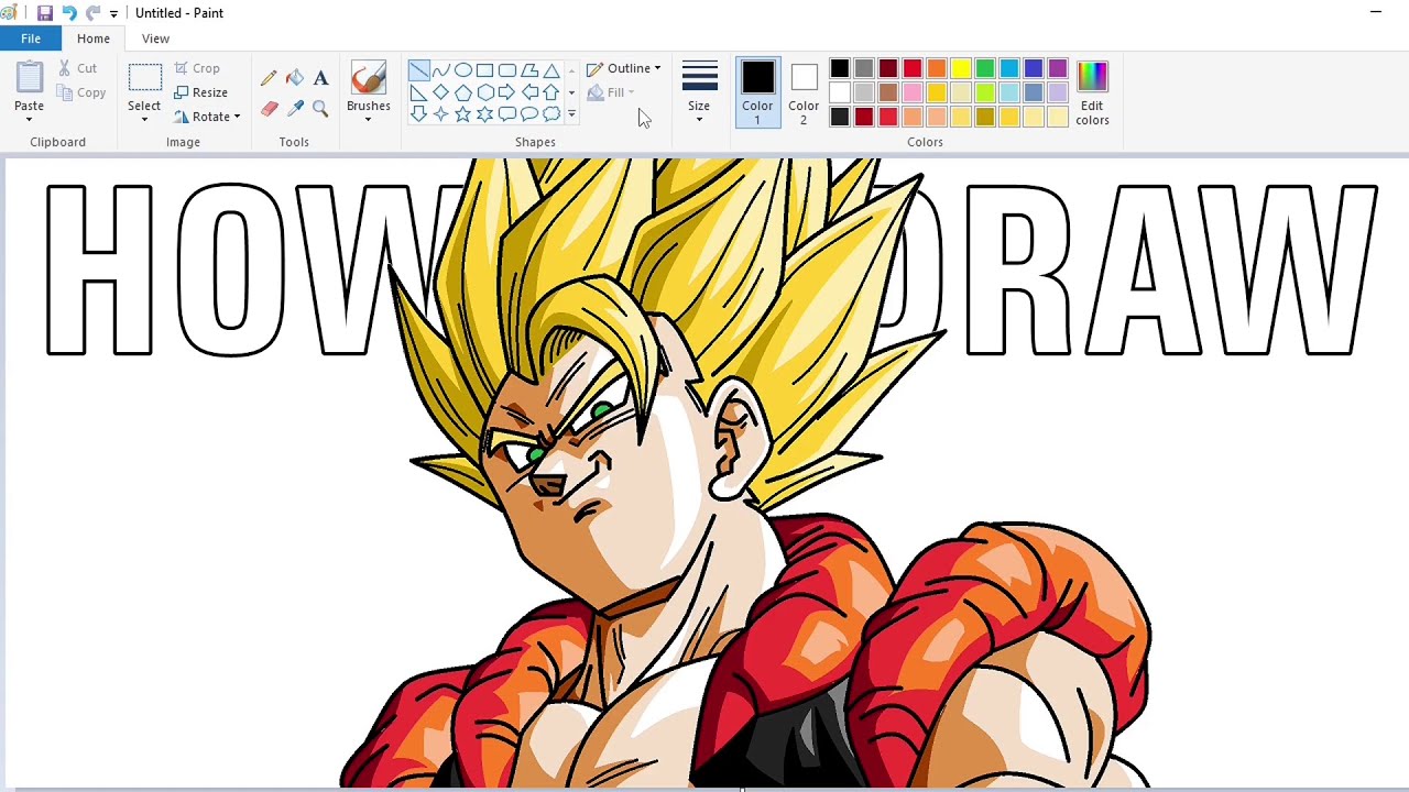 Gogeta ← an anime Speedpaint drawing by Fabrizio1989 - Queeky - draw & paint