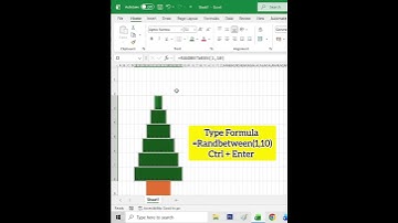 How to Create an Excel Christmas Tree 🎄 | Create a Christmas Tree in Excel | #excel #christmas