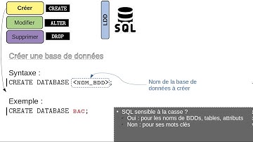 Le langage SQL (partie 2 - créer une base de données + 2 outils)