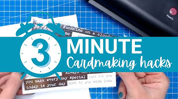 3 Minute Cardmaking Hack - EASY Foiling with a Laminator