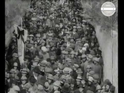 תיעוד נדיר של הלוויית אליעזר בן יהודה 