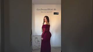 Date Night Inspo Wearing The Nayansi Off Shoulder Mesh Dress & Blake Tiny Buckle Slingback Pumps