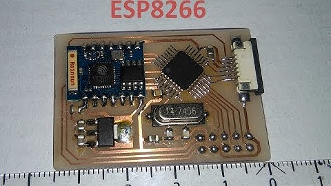 Homemade WiFi Lamp Control - ESP8266 ATmega8 Server Module