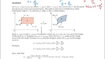 MATH264 - Section 5.7 - Change of Variable in Multiple Integrals