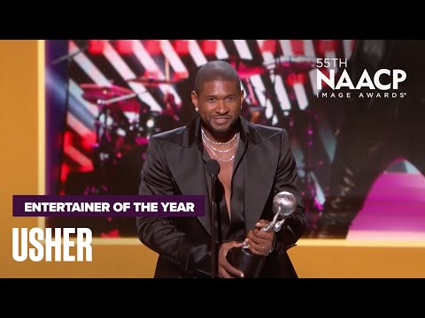 Usher Accepts The Entertainer Of The Year Award | NAACP Image Awards '24