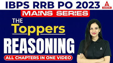 RRB PO 2023 | RRB PO Mains Reasoning all Chapter in One Shot | By Sona Sharma