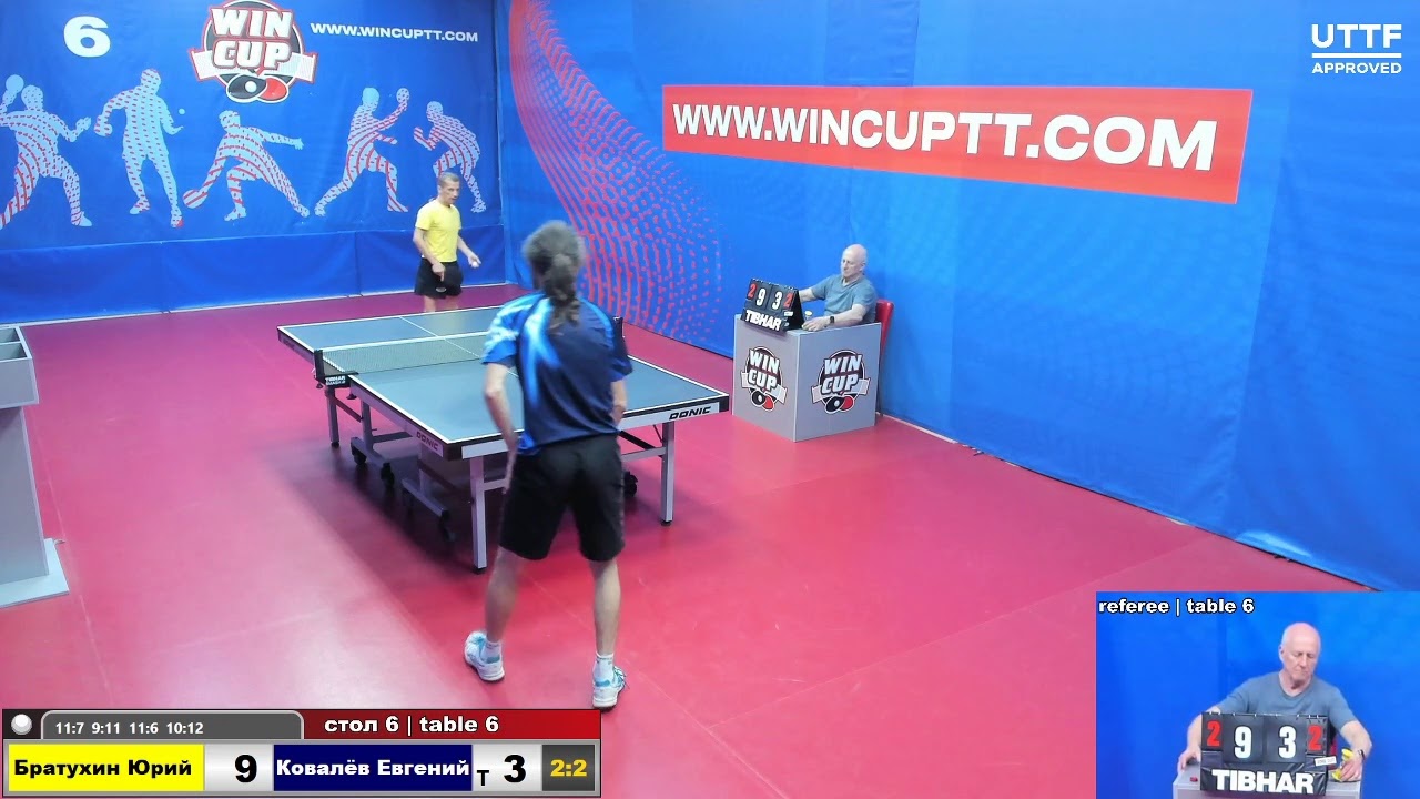 Братухин Юрий  3-2 Ковалёв Евгений Турнир Восток 8  11.07.2021 Прямой эфир. Зал 6