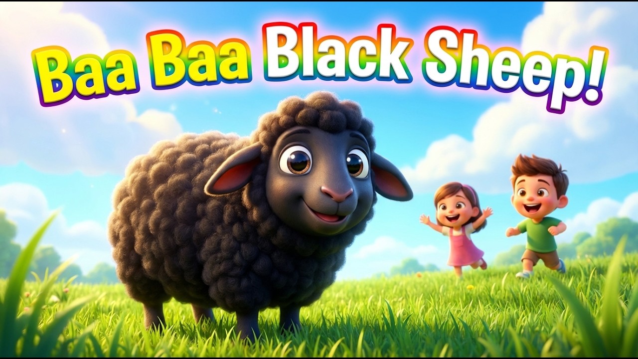 Baa Baa Black Sheep | Classic Nursery Rhyme for Kids 🎵 Style Kids Song