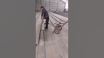 Hollow precast slab making process #machine #goodtools #shorts