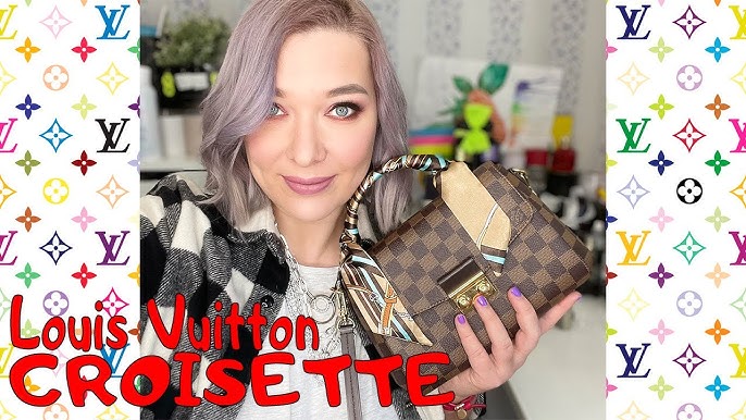 THE BAG REVIEW: UNBOXING LOUIS VUITTON CROISETTE IN DAMIER EBENE ❤️ 