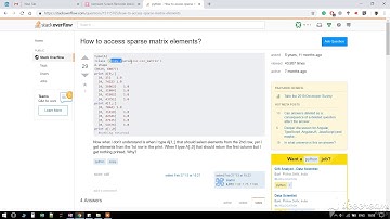 View sparse matrix in python
