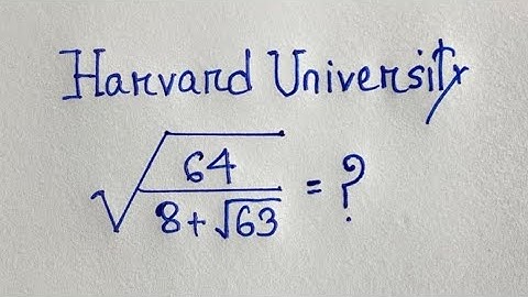 Only 10% Students Solve this Maths olympiad Radical problem!