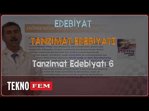 YGS-LYS EDEBİYAT - Tanzimat Edebiyatı 6