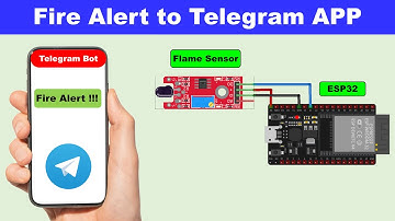 ESP32 flame sensor Telegram notification | esp32 telegram bot | esp32 connect to telegram | ESP8266
