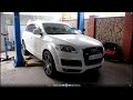 Замена задних поперечных рычагов и стоек стабилизатора на АУДИ Q7 2008 AUDI Q7 3,0 дизель