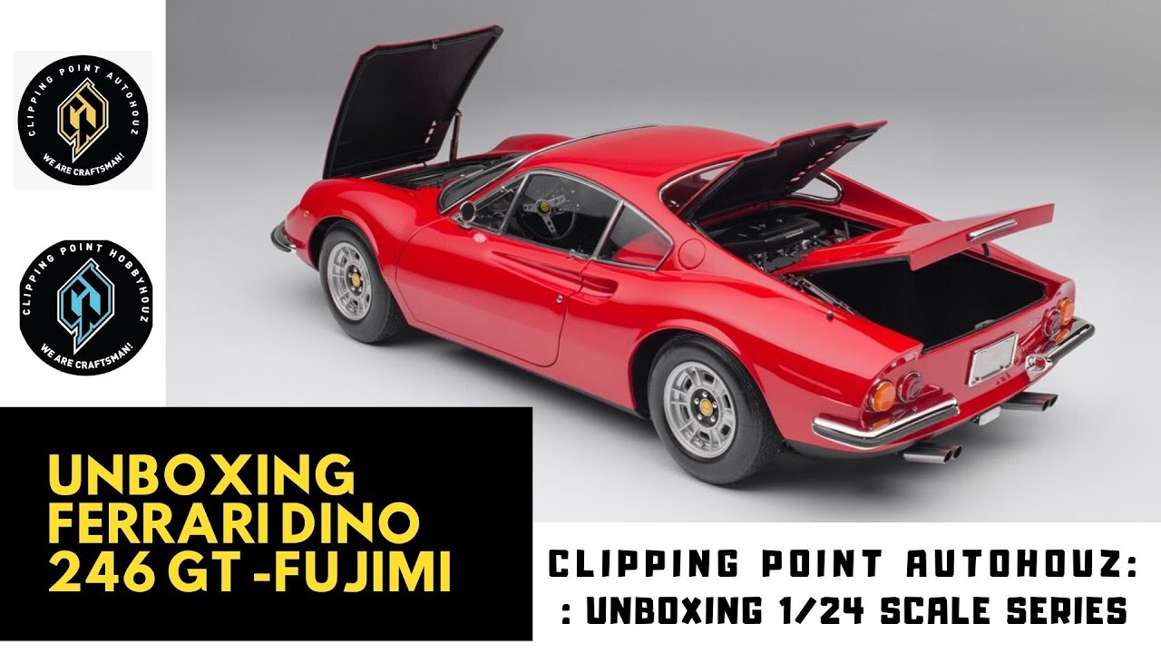 Unboxing Fujimi 1/24 Ferrari Dino 246GT - YouTube