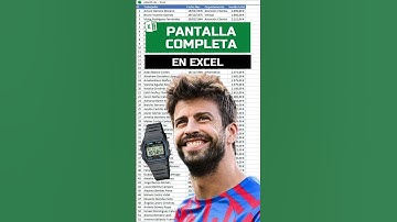 Modo pantalla completa en Excel #shorts #excel #excelgratis #exceltutorial #opofimatica