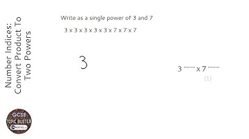 Number Indices: Convert Product To Two Powers (Grade 2) - OnMaths GCSE Maths Revision
